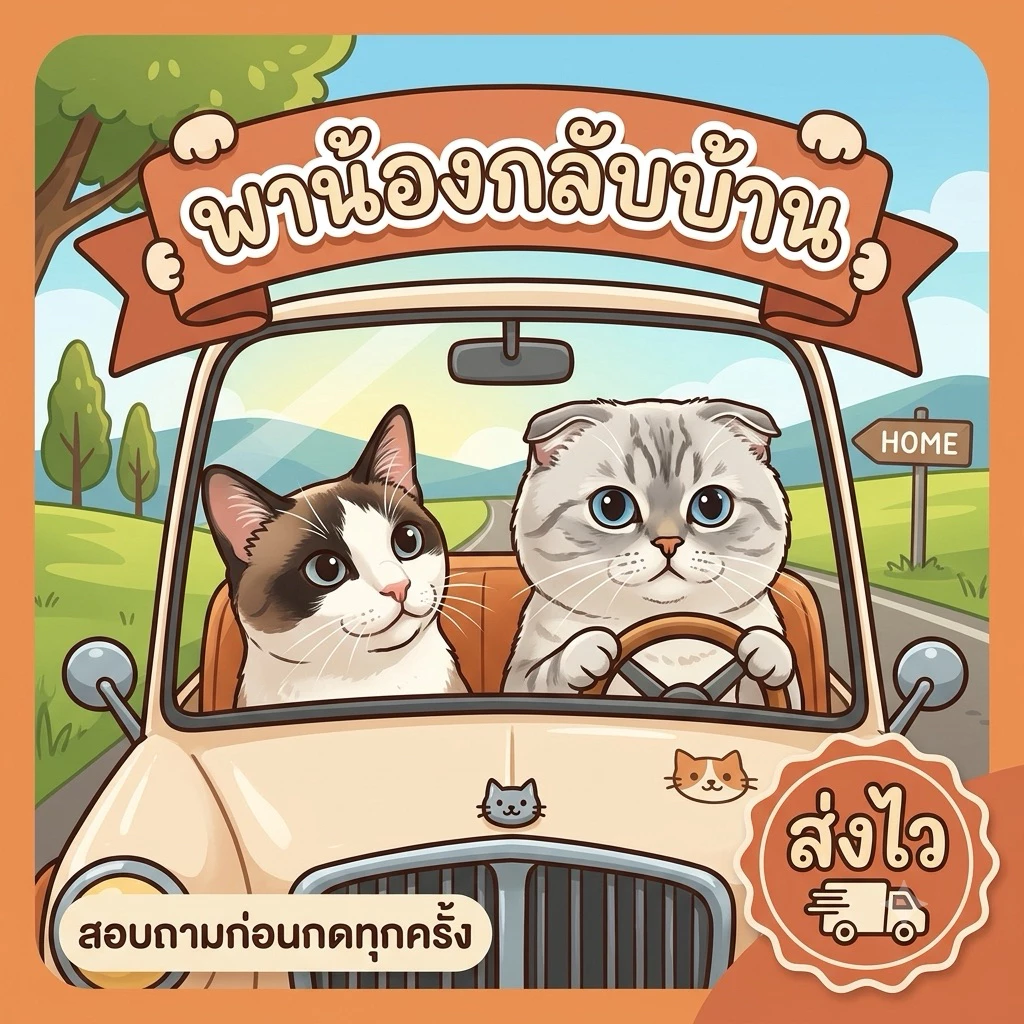 [ สอบถามก่อนสั่งซื้อทุกครั้ง !! ] แมวเหมียวพาน้องกลับบ้าน : กดมั่วส่งกล่องเปล่าน้า
