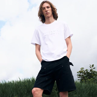SLURBOYY Jacob Double Knee Denim Shorts กางเกงยีนส์ขาสั้นทรง Double Knee (P0060)