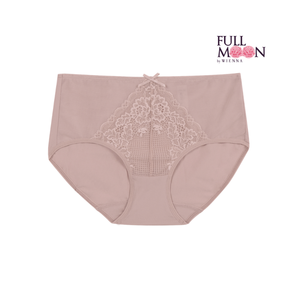 WIENNA New Product PANTIES Full Moon กางเกงชั้นใน NU44401 แบบกึ่งเต็มตัว สีดำ เนื้อ วนิลลา