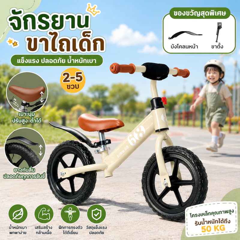 จักรยานทรงตัว จักรยานขาไถ จักรยานสมดุล 2-7ขวบ Balance car รถจักรยานทรงตัว