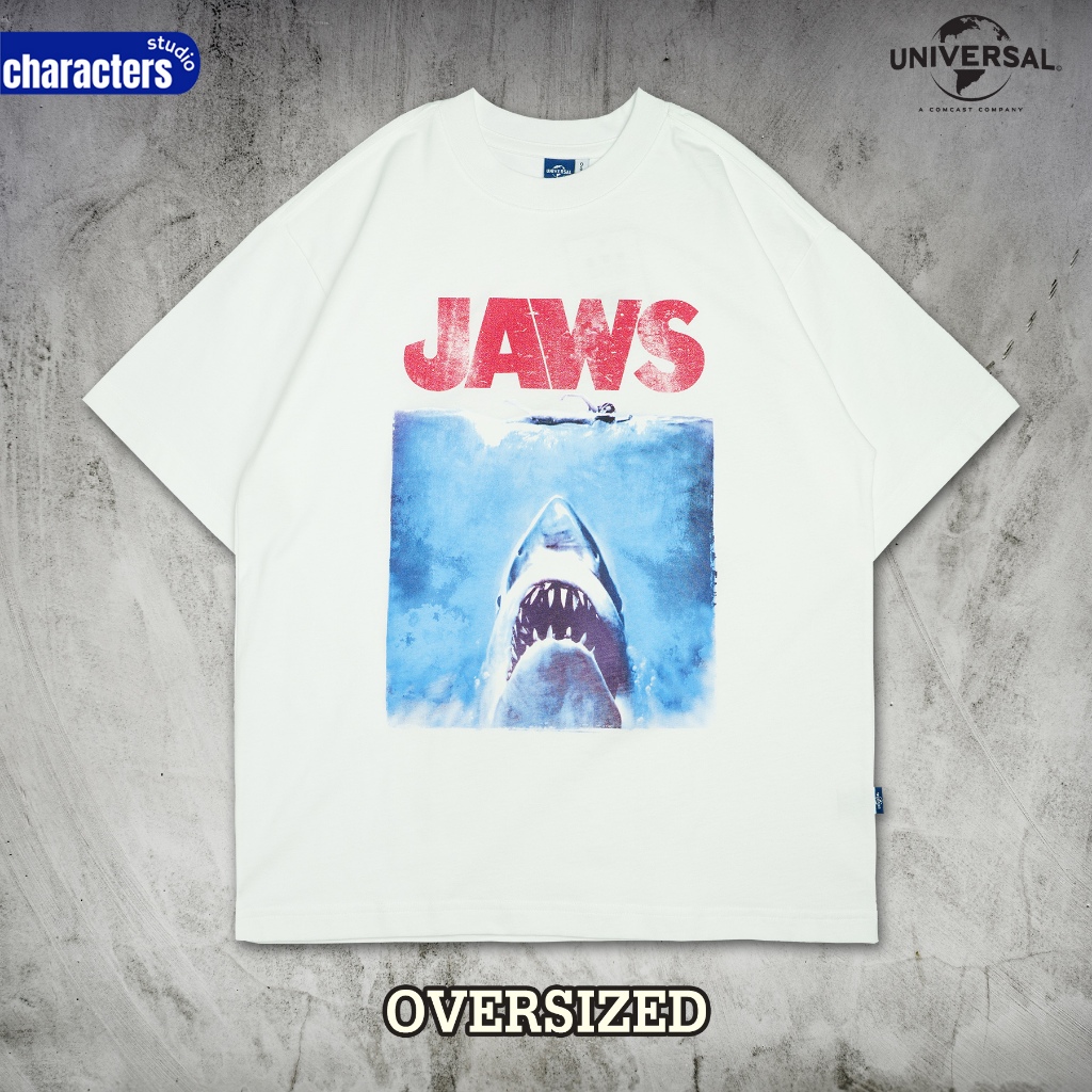 Universal Studios تيشيرت Jaws واسع فينتج — صورة 8