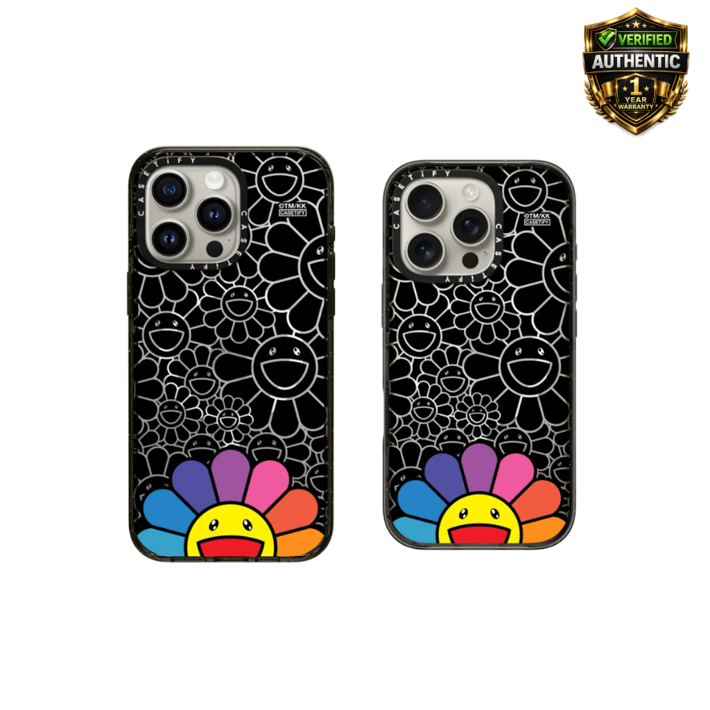 CASETiFY Takashi Murakami Smile (Rainbow) Case | สำหรับ iPhone | ของแท้