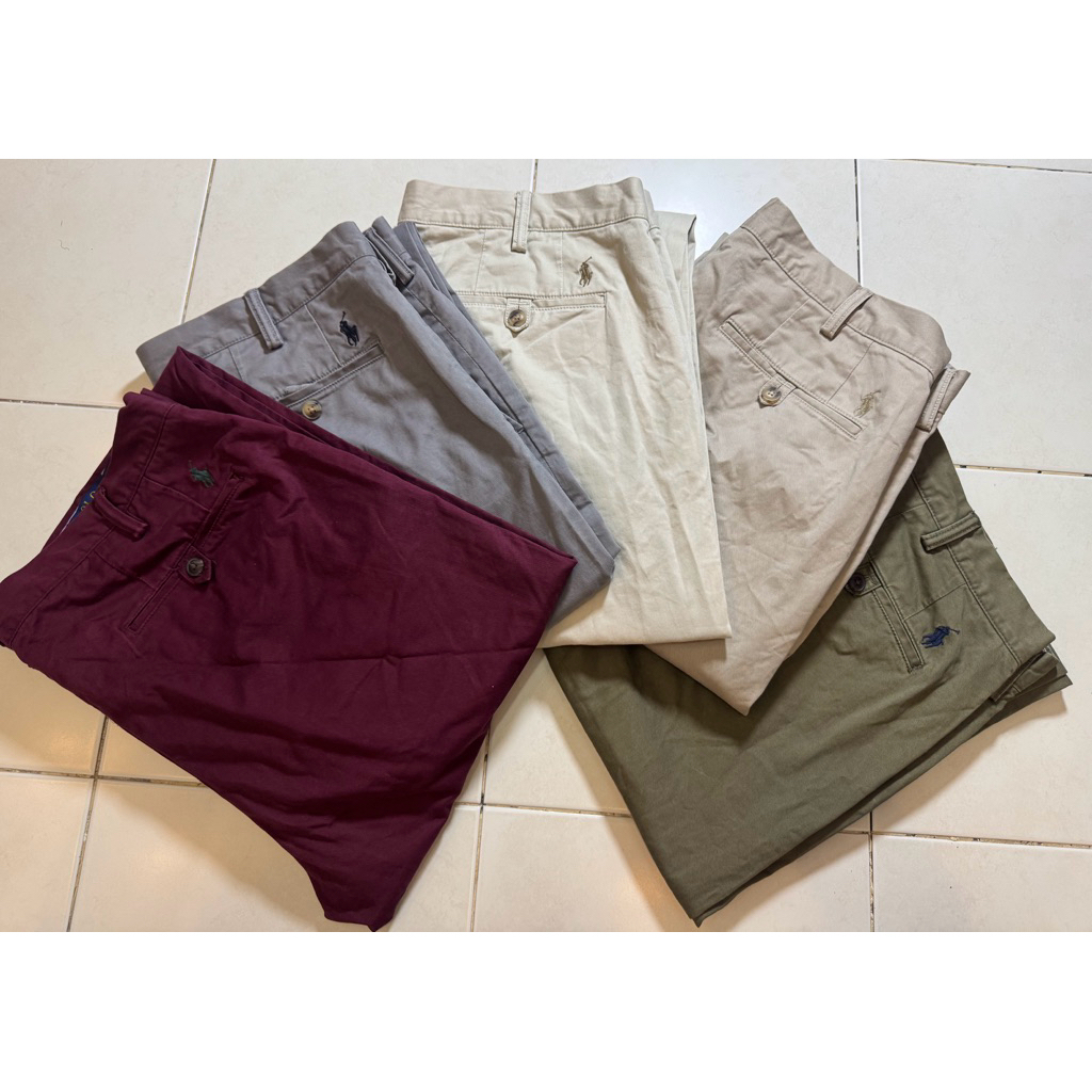 กางเกงขายาวโปโล รุ่น Slim Stretch