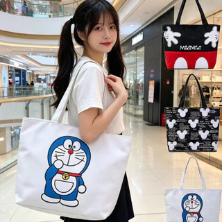KVK-shop:กระเป๋าผ้า TOTE สไตล์ญี่ปุ่นกระเป๋าผ้านิ่ม.เนื้อผ้าดี.ใส่ของได้เยอะมีซิปด้วย.bao705