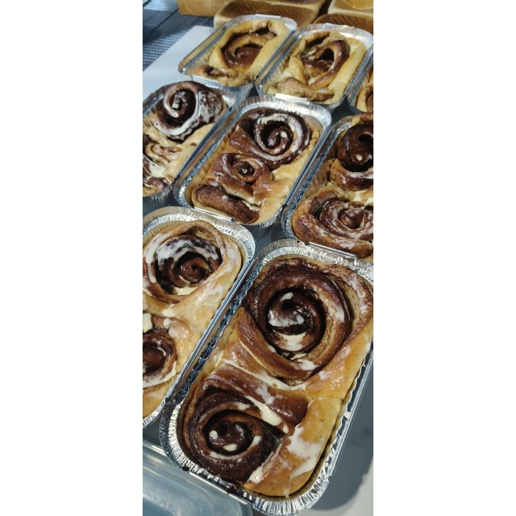 ขนมปังชินนาม่อนโรลคีโต Keto Cinnamon Roll