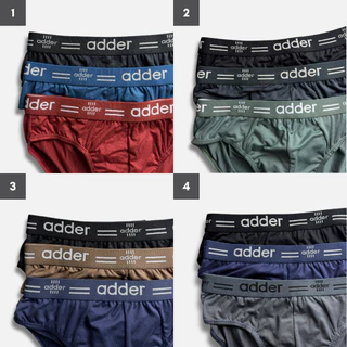 ADDER (แอดเดอร์ )AD SOFT P817 (แพ็ค 3 ตัว) กางเกงชั้นในชาย ผ้า"SOFT" ขอบเอวยางทอ ผ้ายืดหยุ่นได้ดี ใส่สบาย กระชับ ราคาถูก