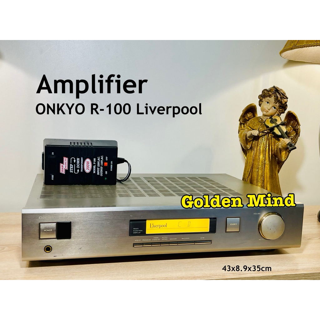 A-01-210726 ONKYO R-100 Liverpool เครื่องขยายเสียงมือสองจากประเทศญี่ปุ่น 35+35W 8ohms