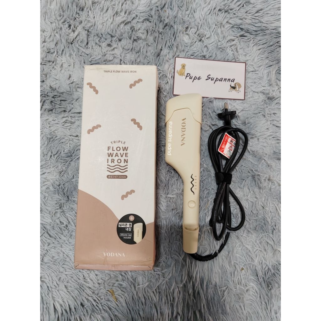 เครื่องหนีบผมลอนมาม่า vodana triple flow wave iron 32 mm