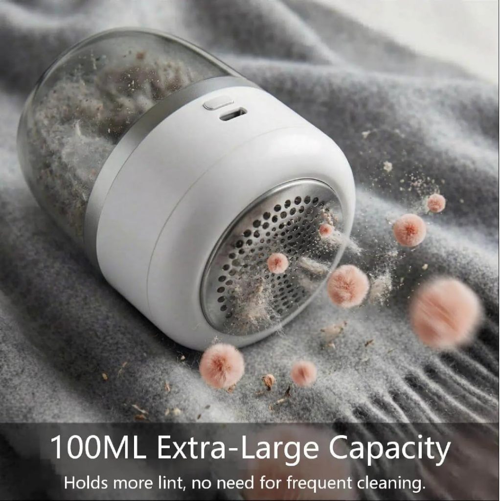 Kento Lite เครื่องตัดขุยผ้า เครื่องกำจัดขนบนผ้า ใบมีดสแตนเลส เครื่องกำจัดขนผ้า Electric Lint Remover ชาร์จType-C ไร้สาย รูปที่ 5