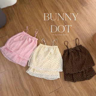 ‼️ส่งไวมีส่งด่วน‼️[SUACLOTHE] BUNNY DOT ชุดเซตสายเดี่ยวบอลลูนและกระโปรงลายจุด ดีไซน์น่ารัก พร้อมส่งจากไทย