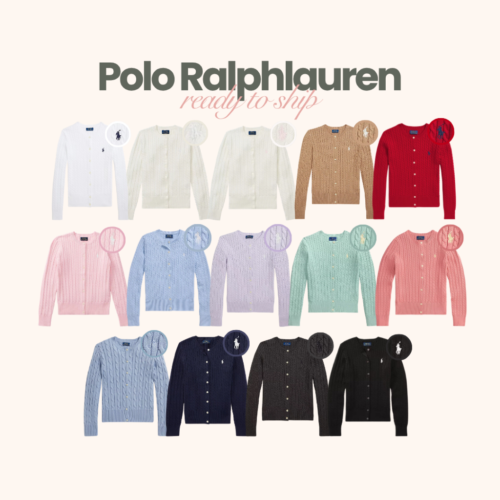 ready to ship | mini-cable cotton cardigan | คาร์ดิแกน polo ralphlauren