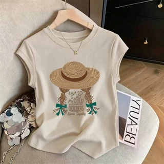 เสื้อแขนสั้นผู้หญิงทรงหลวมสำหรับฤดูร้อนใหม่ มีไซส์ M-3XL เนื้อผ้าบางเบา จัดส่งรวดเร็วจากกรุงเทพฯ