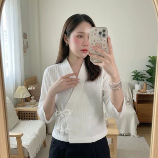 เสื้อผ้าฝ้ายด๊อบบี้ เนื้อนุ่มใส่สบาย ตัวผ้าทอลายนูนมีเอกลักษณ์ เสื้อผ้าฝ้ายผู้หญิง