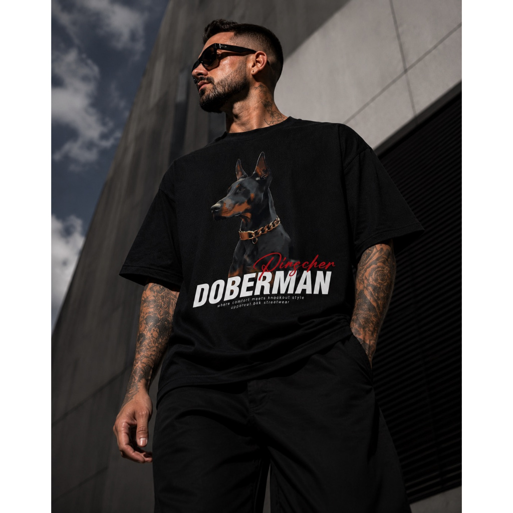 เสื้อยืด Streetwear Oversize ผู้ชาย สกรีนลาย U-018 "มีเก็บเงินปลายทาง"