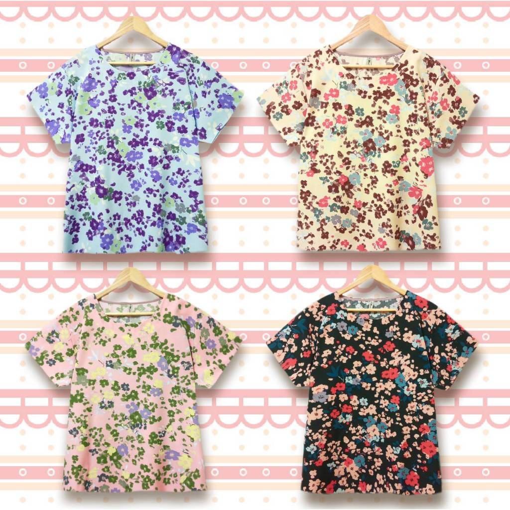 เสื้อสาวอวบ ผ้าไหมอิตาลี่ ไซส์เสื้ออก 40/42/44/46