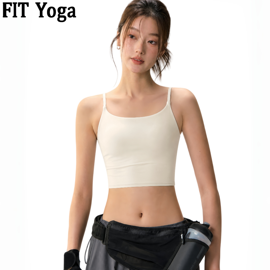 FitYoga เสื้อในออกกำลังกายดีไซน์หลังสวย สวมใส่ภายนอกได้ เหมาะฝึกซ้อม วิ่ง ดึงหน้าอก เสื้อกล้ามโยคะ