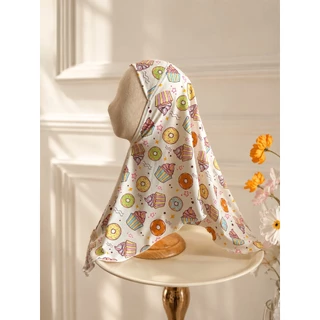 ฮิญาบเด็กน่ารักทรงนางฟ้า PRINTED HIJAB - RELTAL STORE