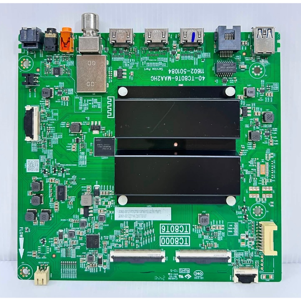 เมนบอร์ด ทีวี TCL รุ่น 43P79B / 43P755 / 43C655 พาร์ท 40-TC80T6-MAA2HG อะไหล่ของแท้ถอด มือ2 เทสไห้แล