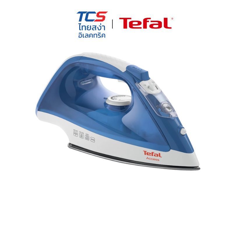 Tefal เตารีดไอน้ำ ACCESS กำลังไฟ 2000 วัตต์ รุ่น FV1525T0 หน้าเตาเคลือบ Non-Stick สายไฟยาว 1.9 เมตร