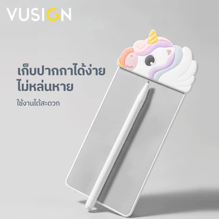 Vusign กระดานเขียนแบบไร้หมึก ไวท์บอร์ดไร้หมึก เบา ชัด ลายการ์ตูน พกพาสะดวก ฟรีปากกา Magic Whiteboard