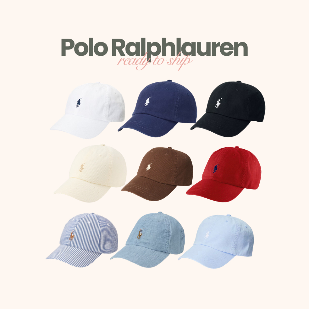 ready to ship | the iconic cotton chino ball cap | หมวก polo ralphlauren