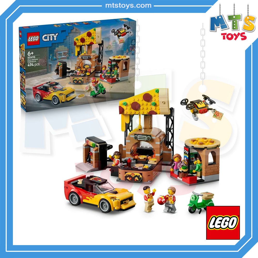 **MTS Toys**Lego 60496 City : Pizza Delivery Experience with Vehicles เลโก้แท้