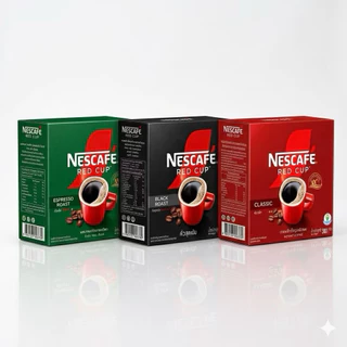 400.Nescafe Red Cup เนสกาแฟ เรดคัพ กาแฟสำเร็จรูปผสมกาแฟคั่วบดละเอียด แบบกล่อง ขนาด 320-360g.