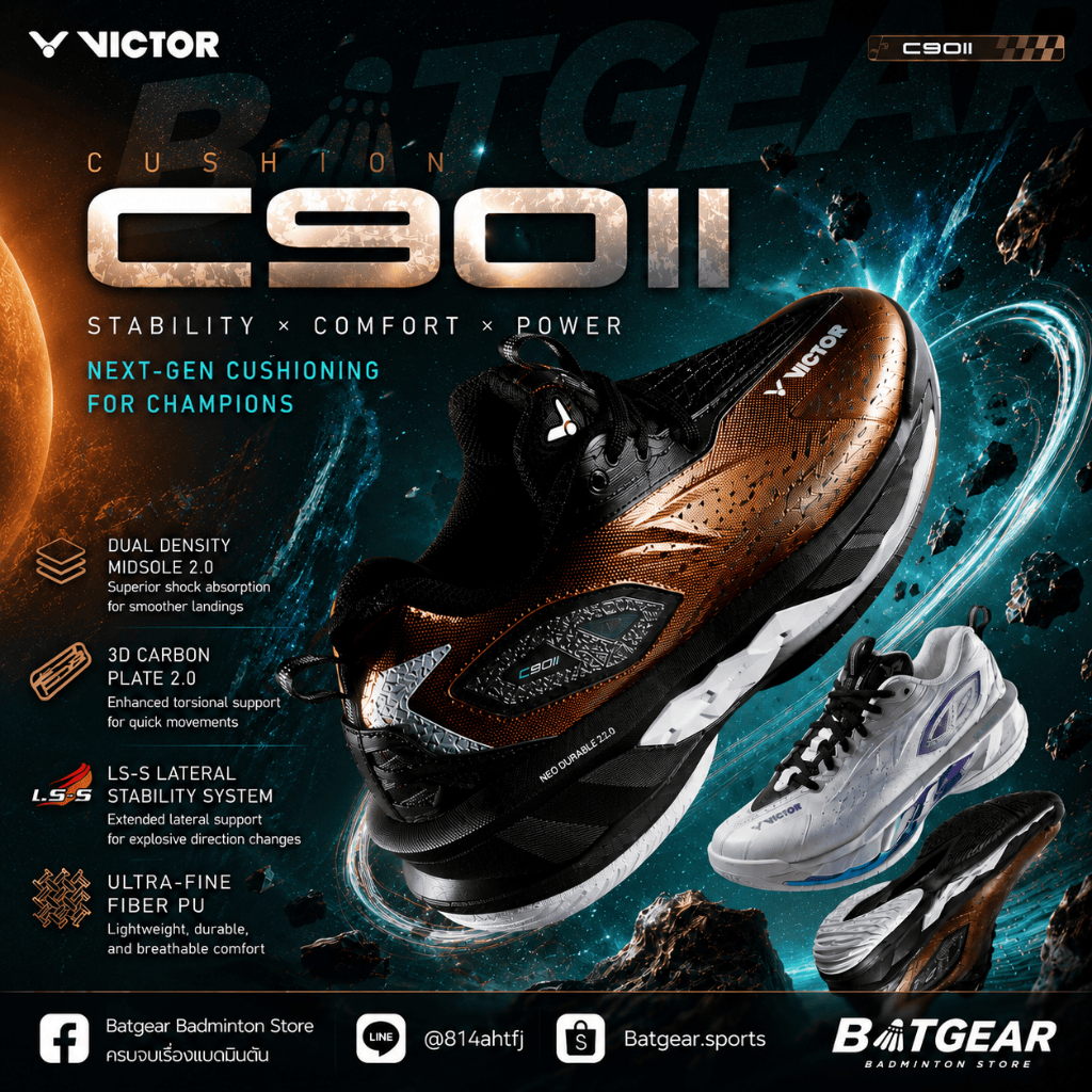 !!!NEW!!! รองเท้าแบดมินตัน VICTOR C90II รุ่นใหม่ สาย ซัพพอร์ต