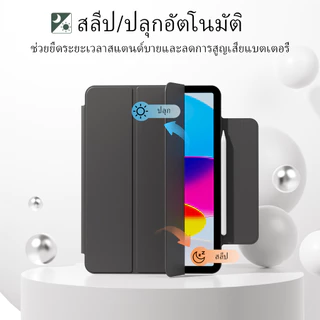 GKABXY เคสไอแพด แม่เหล็ก สำหรับ Gen 10/11 Air 11/13นิ้ว รุ่น 4/5 / ชิป M2/M3/M4 Pro รุ่น 4-6 เคส iPad พับได้หลายแบบ