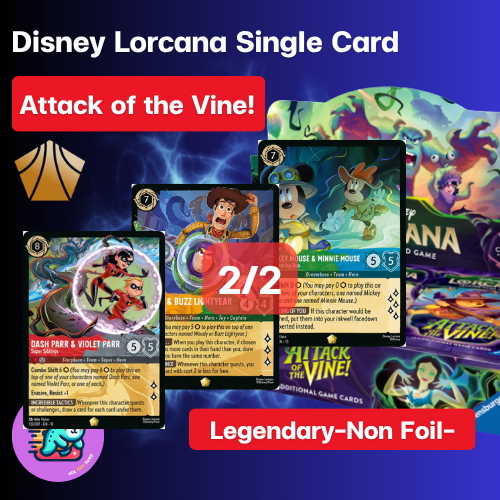 [Set 13 Attack of the Vine!] Legendary -Non Foil- 2/2 [All color] Single Card Disney LORCANA ENG [Ravensburger]