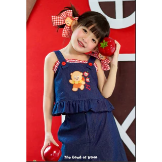 Thelandofvava 🐻LOOK10 - VNXI2380 เซ็ตยีนส์เด็ก 🐻 VAVA Sweet Orchard🧺 ลิขสิทธิ์แท้จาก vava