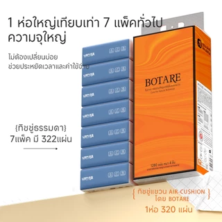 【20ห่อ พร้อมส่ง】ทิชชูดึง Botare หนานุ่ม 4ชั้น ปลอดภัยไร้สารก่อภูมิแพ้ หกระดาษทิชชู่เช็คหน้าได้ เกรด GB/T20808 พร้อมส่ง