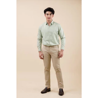 Billionaire | เสื้อเชิ้ตแขนยาวคอปก ผ้านุ่ม รีดง่าย ใส่สบาย เสื้อเชิ้ตแฟชั่นผู้ชาย (ไซส์ S-3XL)