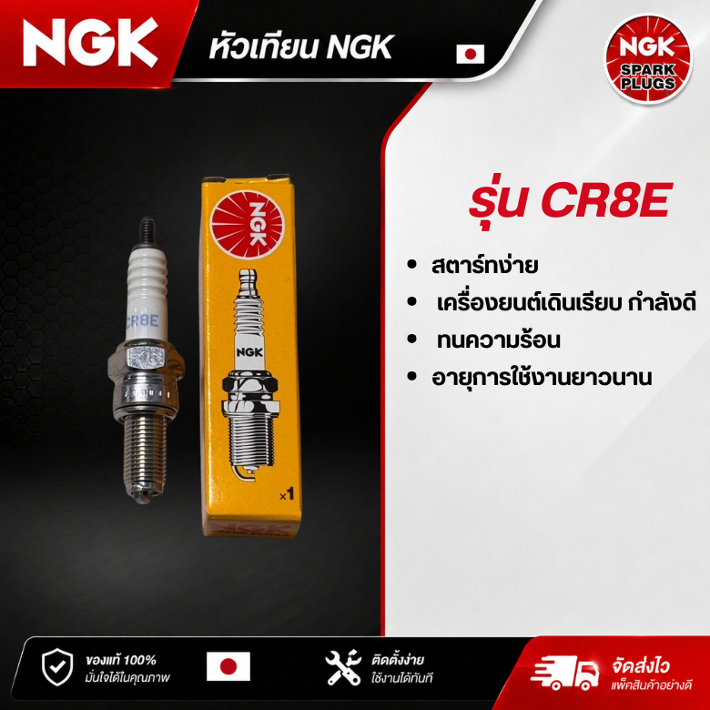 ส่งไว🔥แท้ 100% หัวเทียน NGK CR8E