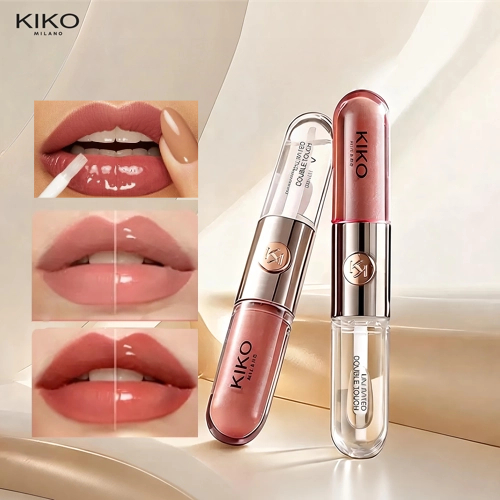 KIKO Milano Double Touch Lip 2in1 ลิปติดทน สีชัด Gloss ฉ่ำวาว ไม่ติดแมสก์ ไม่ติดแก้ว ปากสวยทั้งวัน เลือกสี
