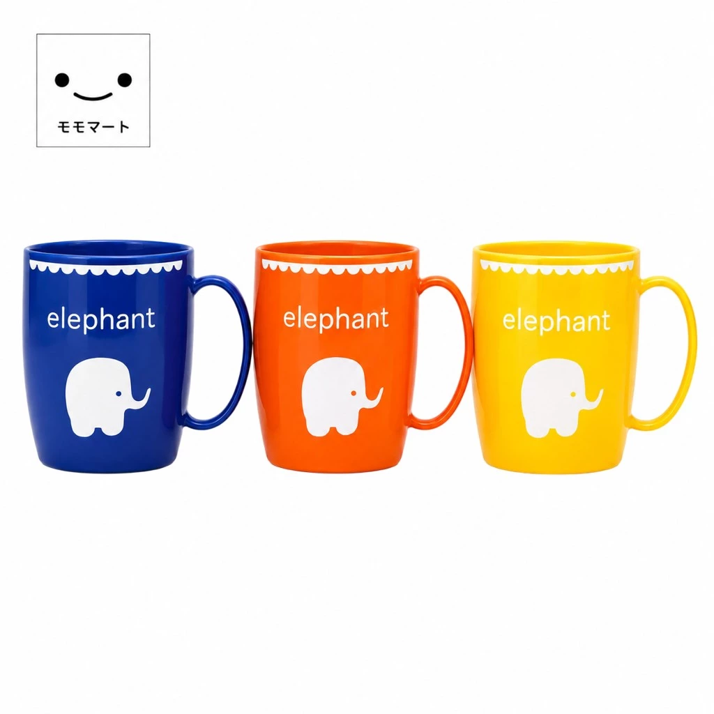 MOMOMART แก้วน้ำพลาสติก 400ml แก้วน้ำดื่ม มีหูจับ แข็งแรง ทนทาน รุ่น MD10-011-16