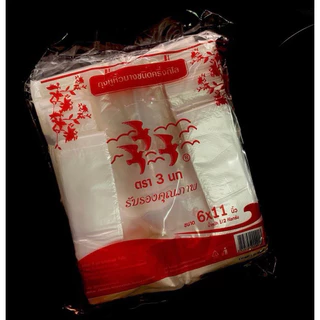 ถุงหิ้ว ตรา 3นก ขนาด 500 กรัม (1หิ้ว*10แพ็ค)