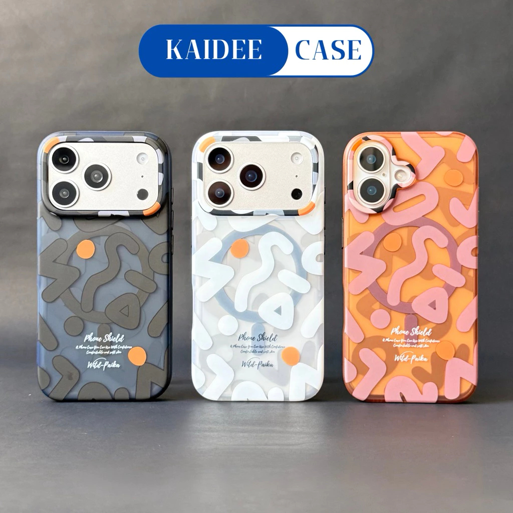 kaidee-Cace Magnetic Graffiti เคสโทรศัพท์แม่เหล็ก สำหรับรุ่นiPhone12ProMax- 17 17Air 17Pro 17ProMax