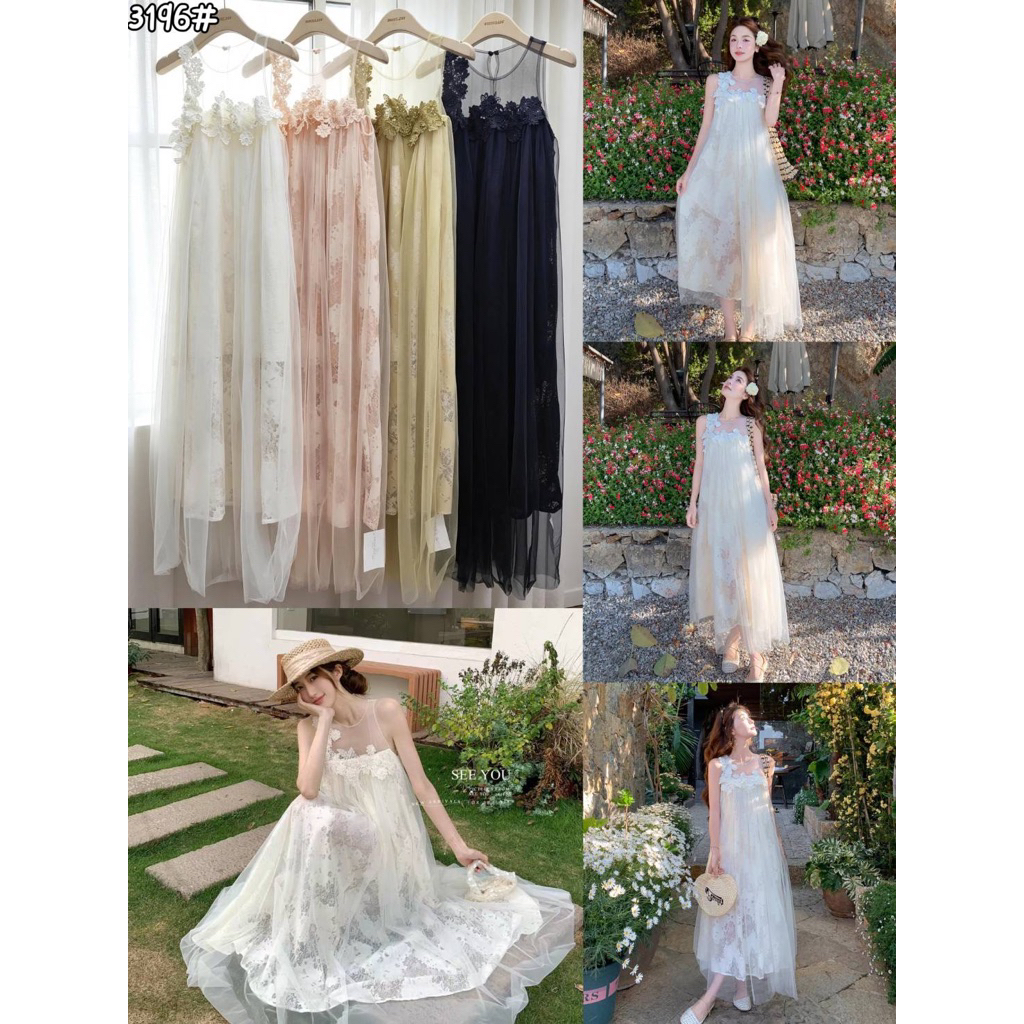 LILY เดรสกระโปรง งานนำเข้า ใส่เที่ยว ใส่ออกงานได้เลยน้า คัดติ้งเป๊ะทรงสวยมาก แนะนำเลยค่า