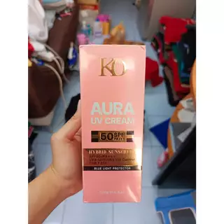 KO RICH AURA UV SPF 50 PA+++ หลอดสีชมพูสูตรเก่ารุ่นฝาทอง