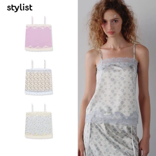 STYLIST - Whisper Tank-013 เสื้อสายเดี่ยวลูกไม้