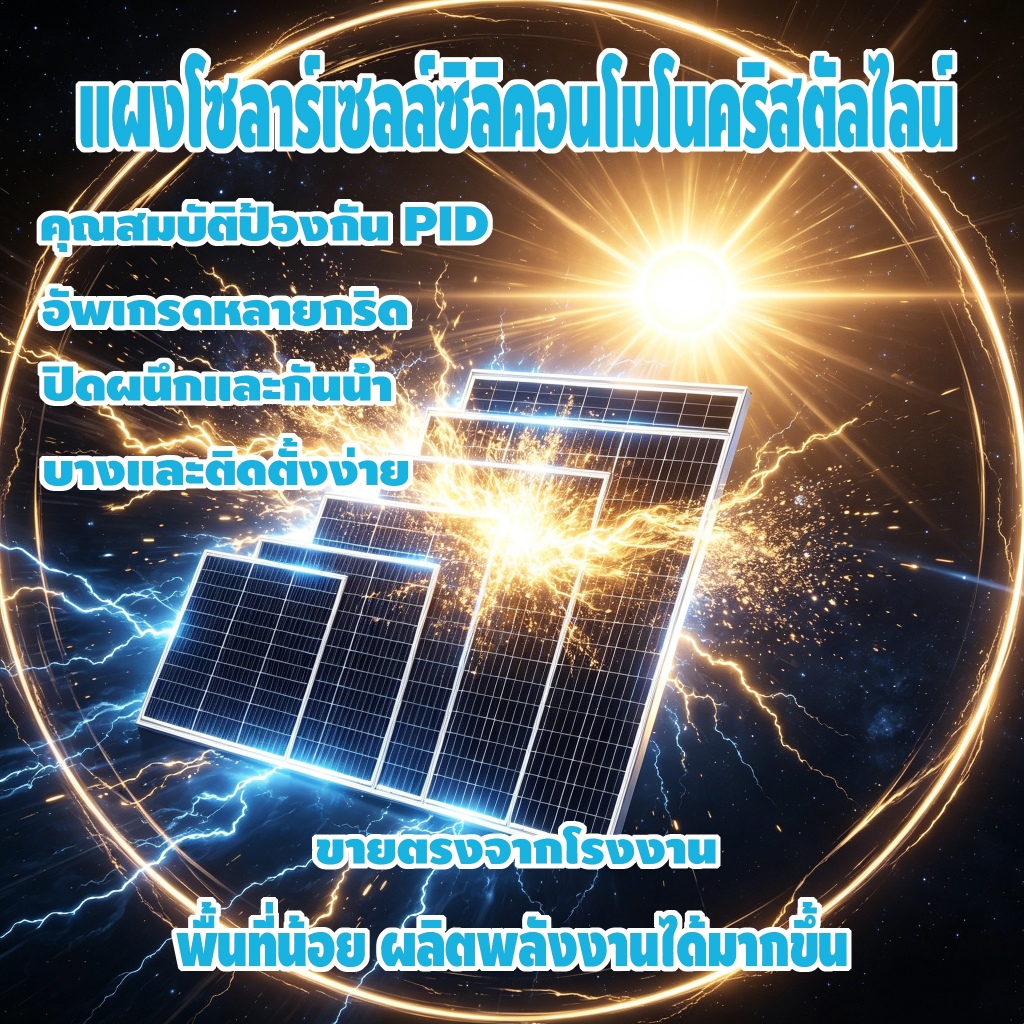แผงโซล่าเซลล์ 18V (150W-600W) Solar Cell พลังงานแสงอาทิตย์ Solar Cell Panel Waterproof เฉพาะแผงโซล่า