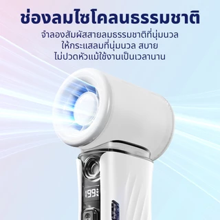 CASGOO พัดลมสเปรย์น้ำพกพา P7 ปรับได้ 199 ระดับ ICE-COOL 2 in 1 Portable Fan พัดลมไอเย็นมือถือ
