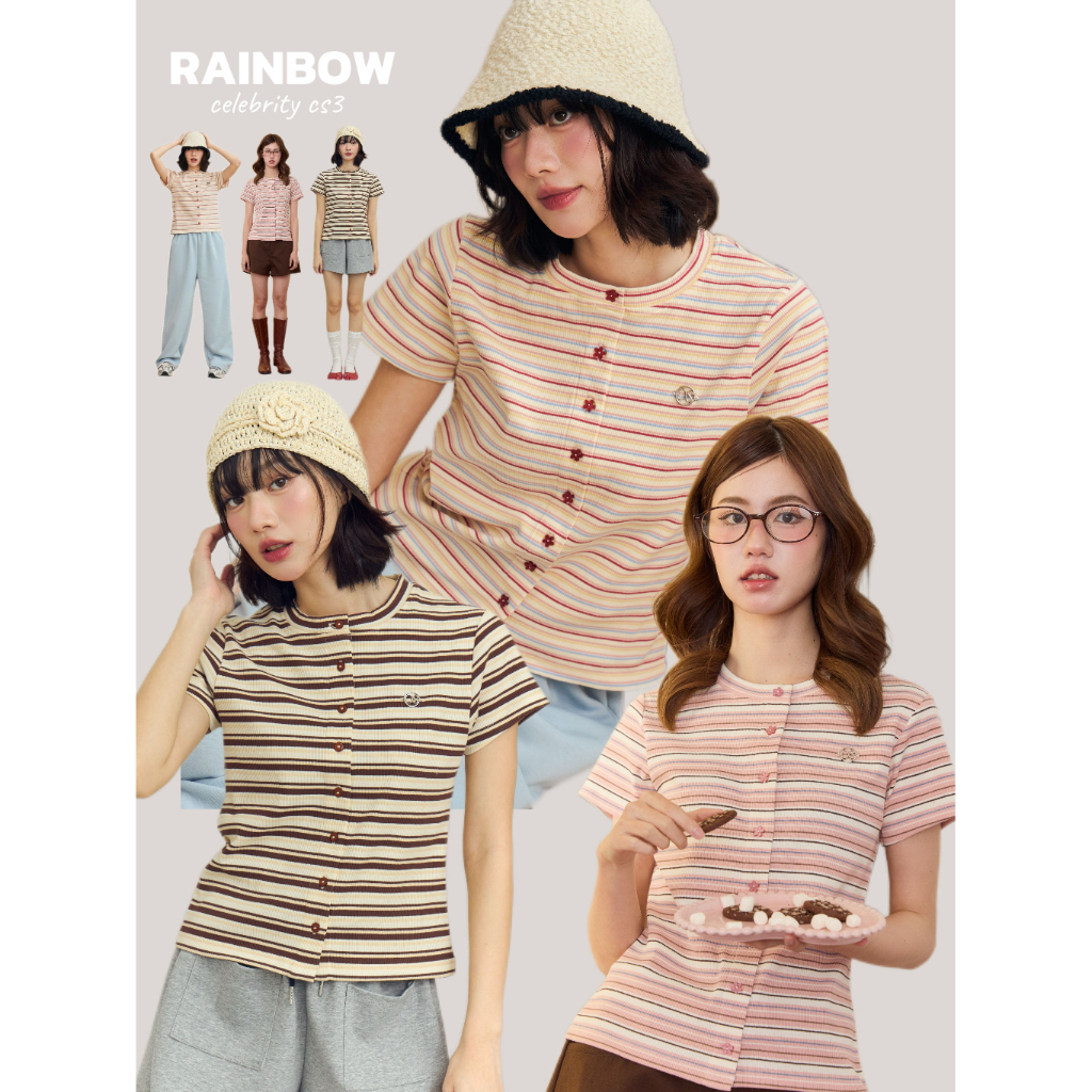 CelebrityStyle CS3 -Top เสื้อยืดคอกลมทรง