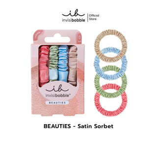 invisibobble ยางรัดผม ถนอมเส้นผม รุ่น Beauties Satin Sorbet (1 กล่องบรรจุ 4 ชิ้น)