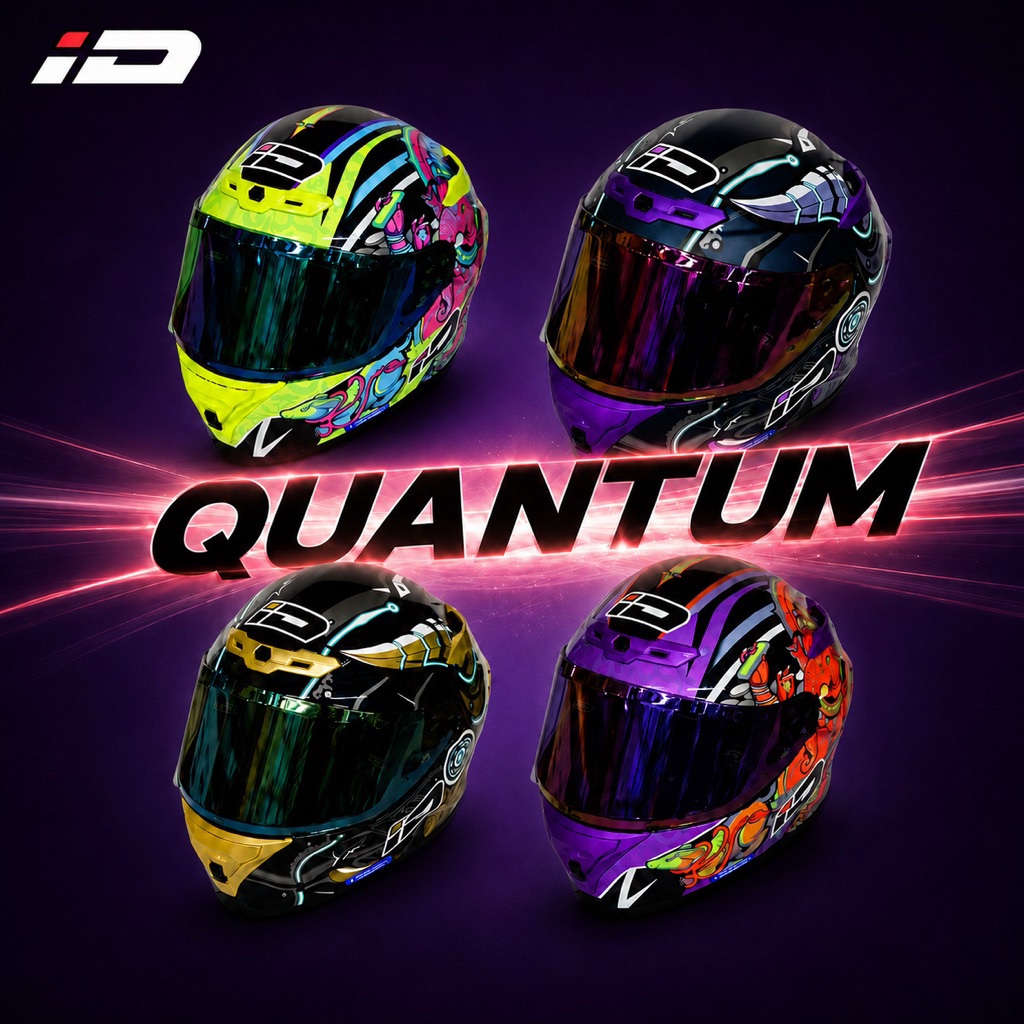 หมวกกันน็อค ID QUANTUM หมวกกันน็อคเต็มใบ full face helmet
