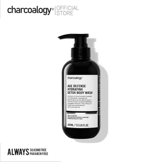 ชาร์โคโลจีสบู่เหลวถ่านไม้ไผ่ สูตรดีท็อกซ์ผิว Charcoalogy Age Defense Hydrating Detox Body Wash 400ml