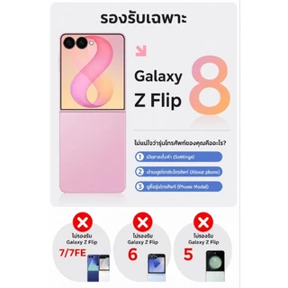 (พร้อมส่งทันที) เคสใส กันกระแทก HiShield Crystal Shield / Magnetic Shield สำหรับ Samsung Galaxy Z Flip8