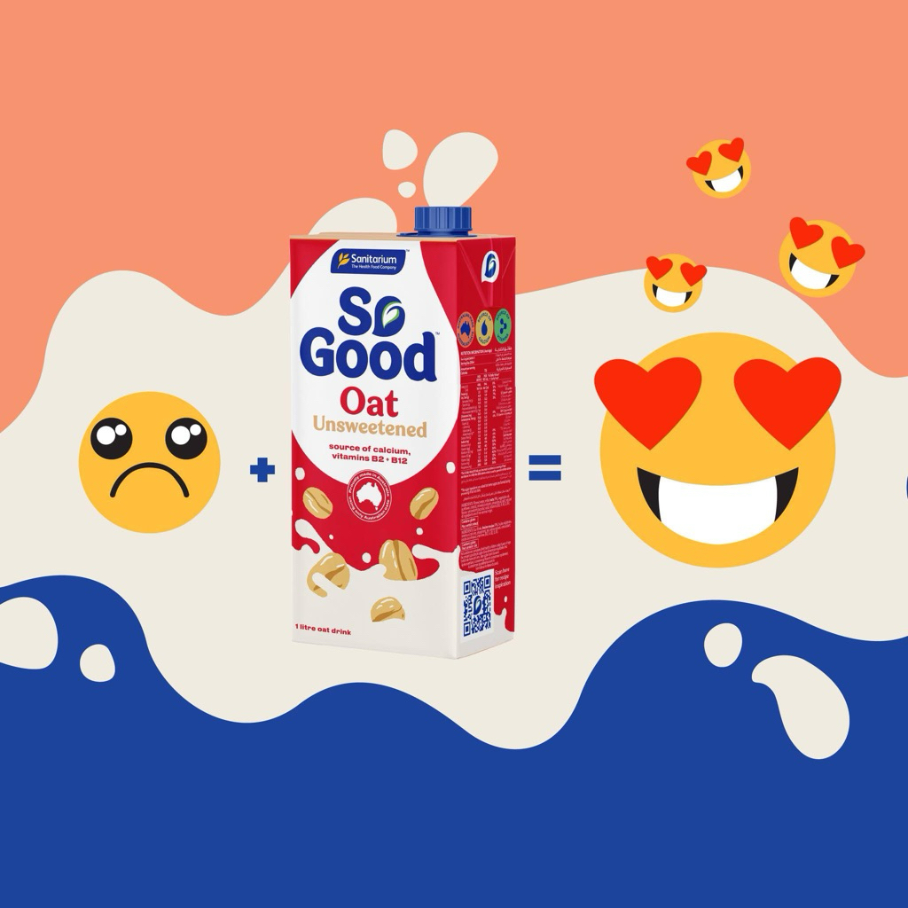 So good Oat Unsweetened  1L. โซกู๊ด นมโอ๊ต ไม่หวาน ขนาด1ลิตร