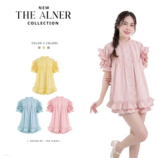 Thealner-AN405 (เซตเสื้อแต่งระบายกางเกงขาสั้น)